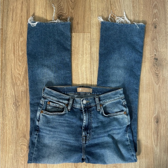 7 For All Mankind Light Blue Ankle Jeans - Picture 3 of 9